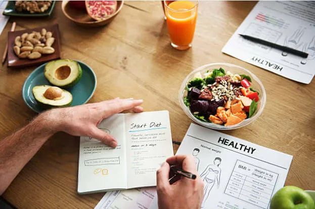Minimal journal for post-meal notes